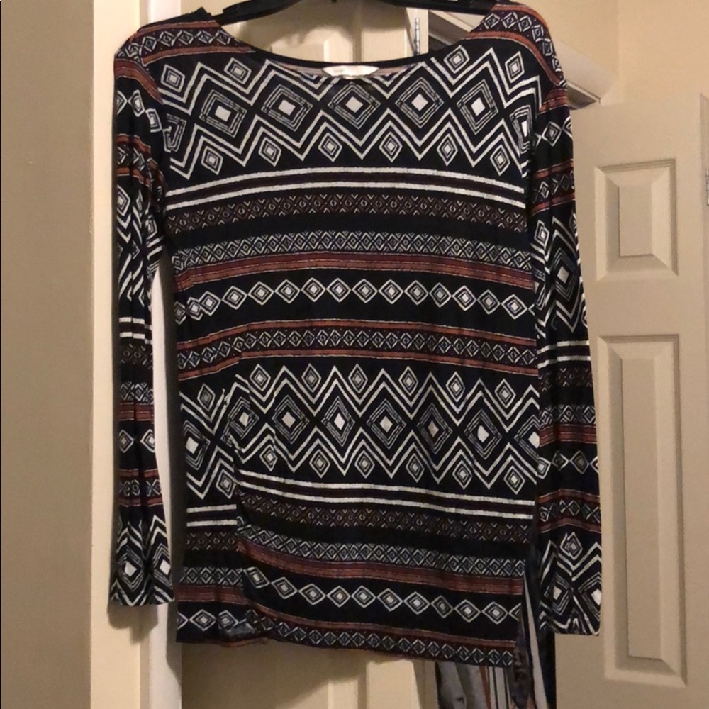 Aztec print top